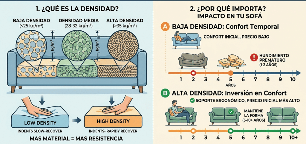 densidad sofa